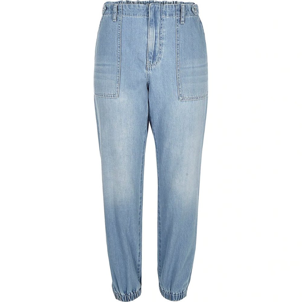 Very Cool River Island Blue Denim Jogger Jeans S10